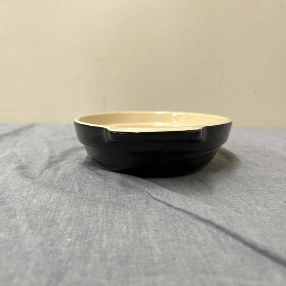 Le Creuset Dark Brown Enameled Bakeware Stoneware Oval Dish 07.24 FS Charity - Picture 5 of 12